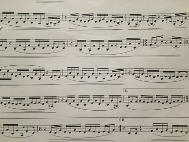 吹奏楽のクラリネットパート譜