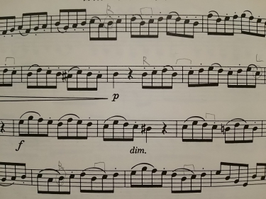吹奏楽のクラリネットパート譜