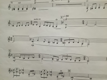 吹奏楽のクラリネットパート譜