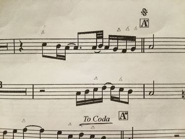 クラリネットの楽譜