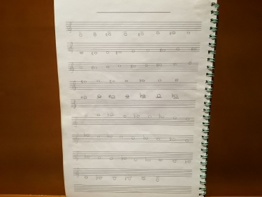 手書きの楽譜