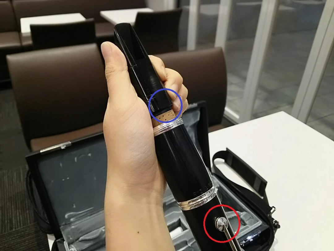 クラリネットに取り付けられるマウスピース