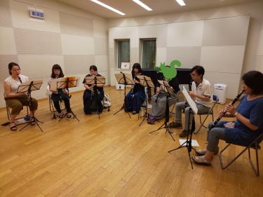 真剣にアンサンブルする上級者アンサンブルのメンバー