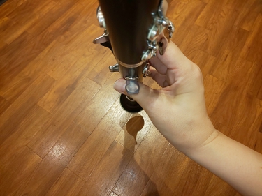 クラリネットを持つ右手の良い位置