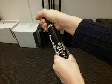 上管から樽が抜けなくなったクラリネット