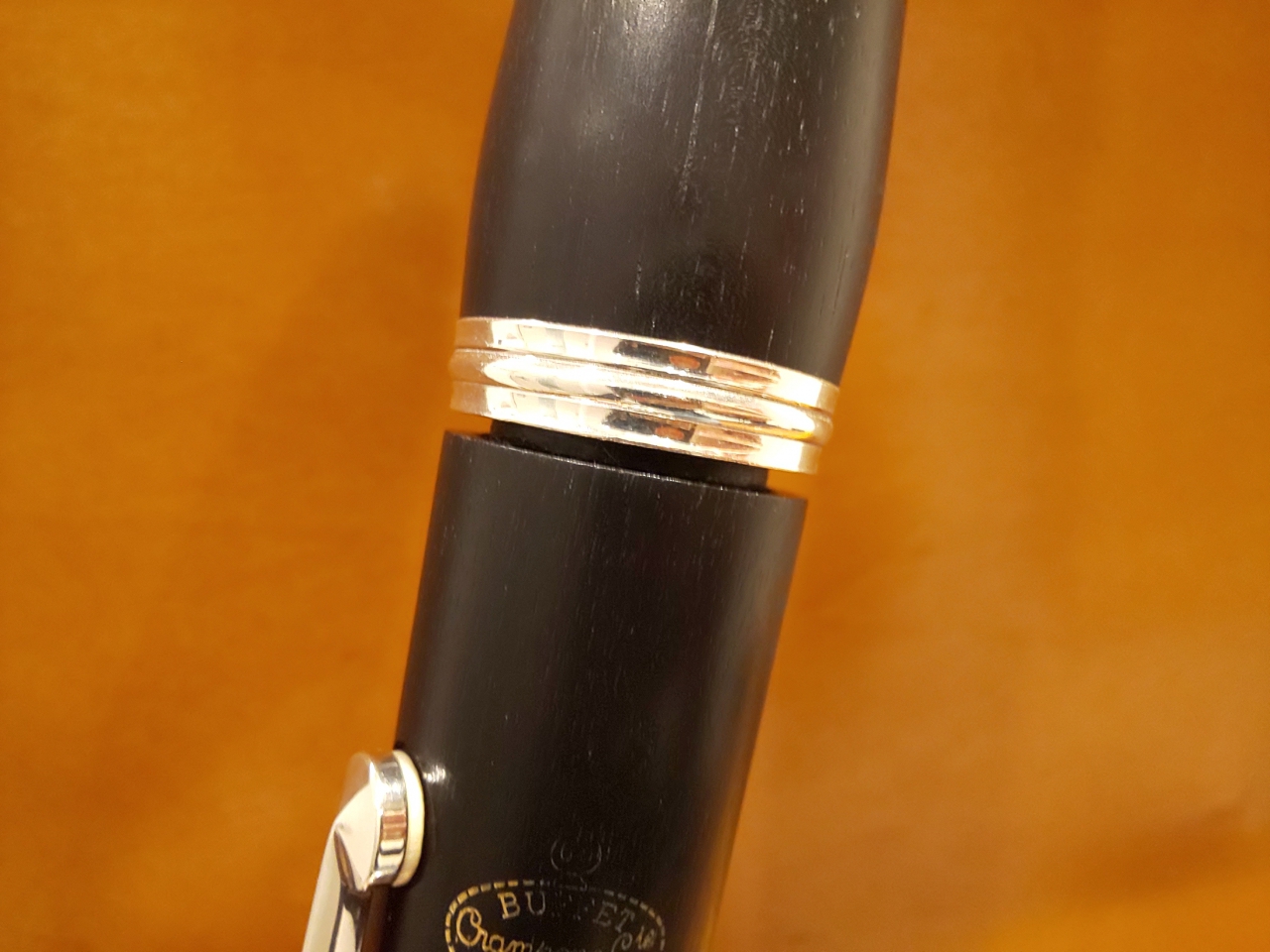 音程の調整のために樽と上管を抜きすぎた状態