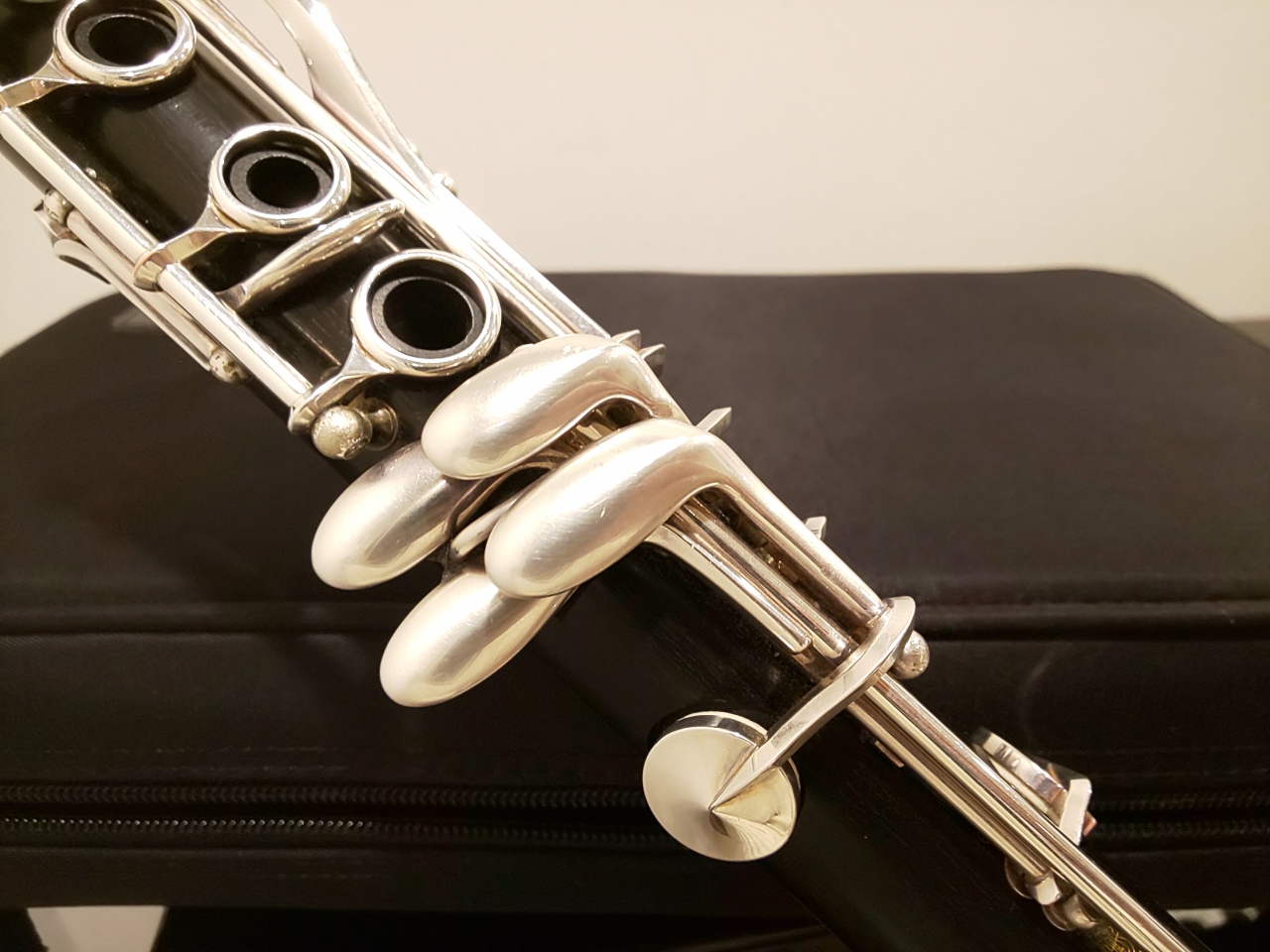 ケースから出したらキーが白く曇ってしまった冷え切ったクラリネット