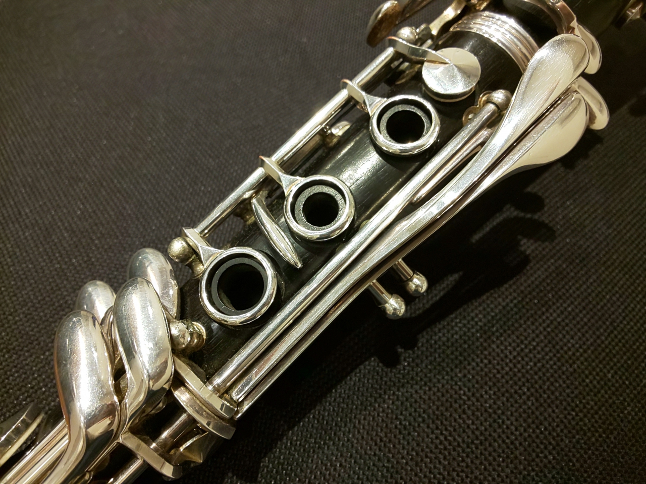 クラリネット下管のアップ