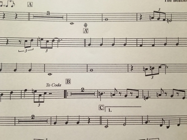 アンサンブルのパート譜