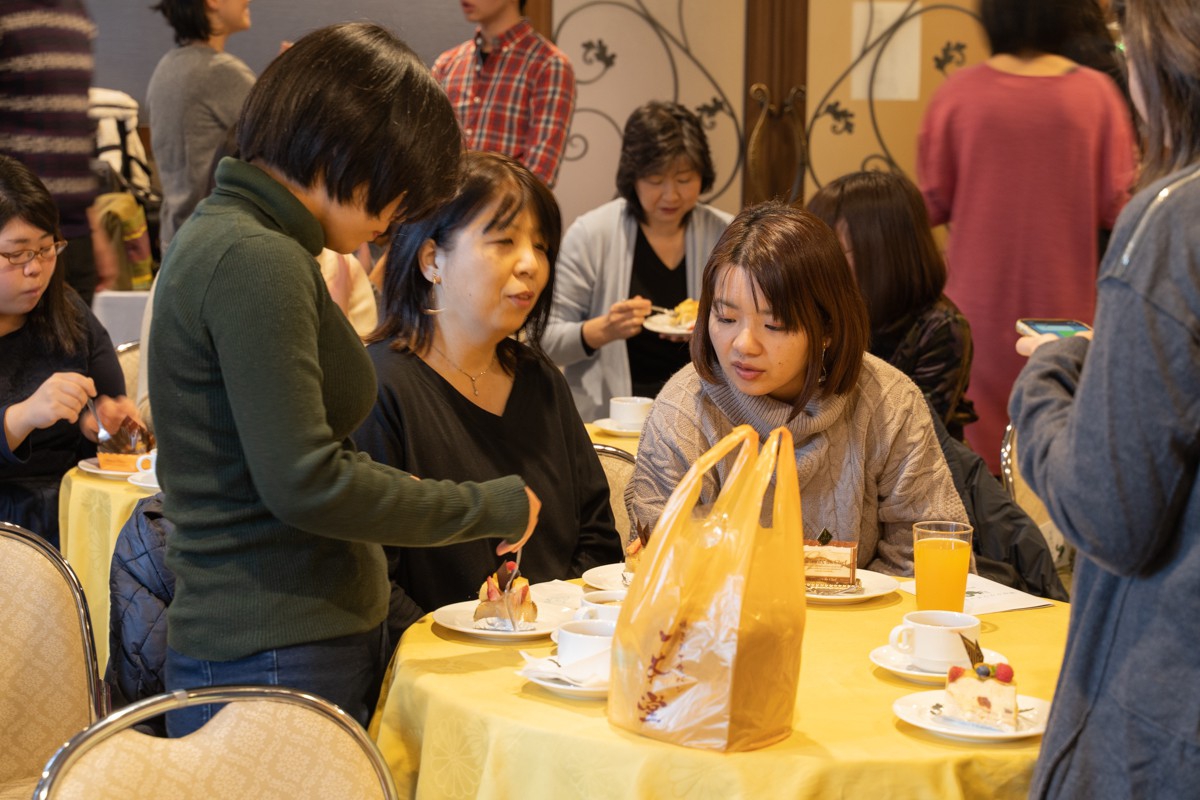 発表会休憩中のお客様