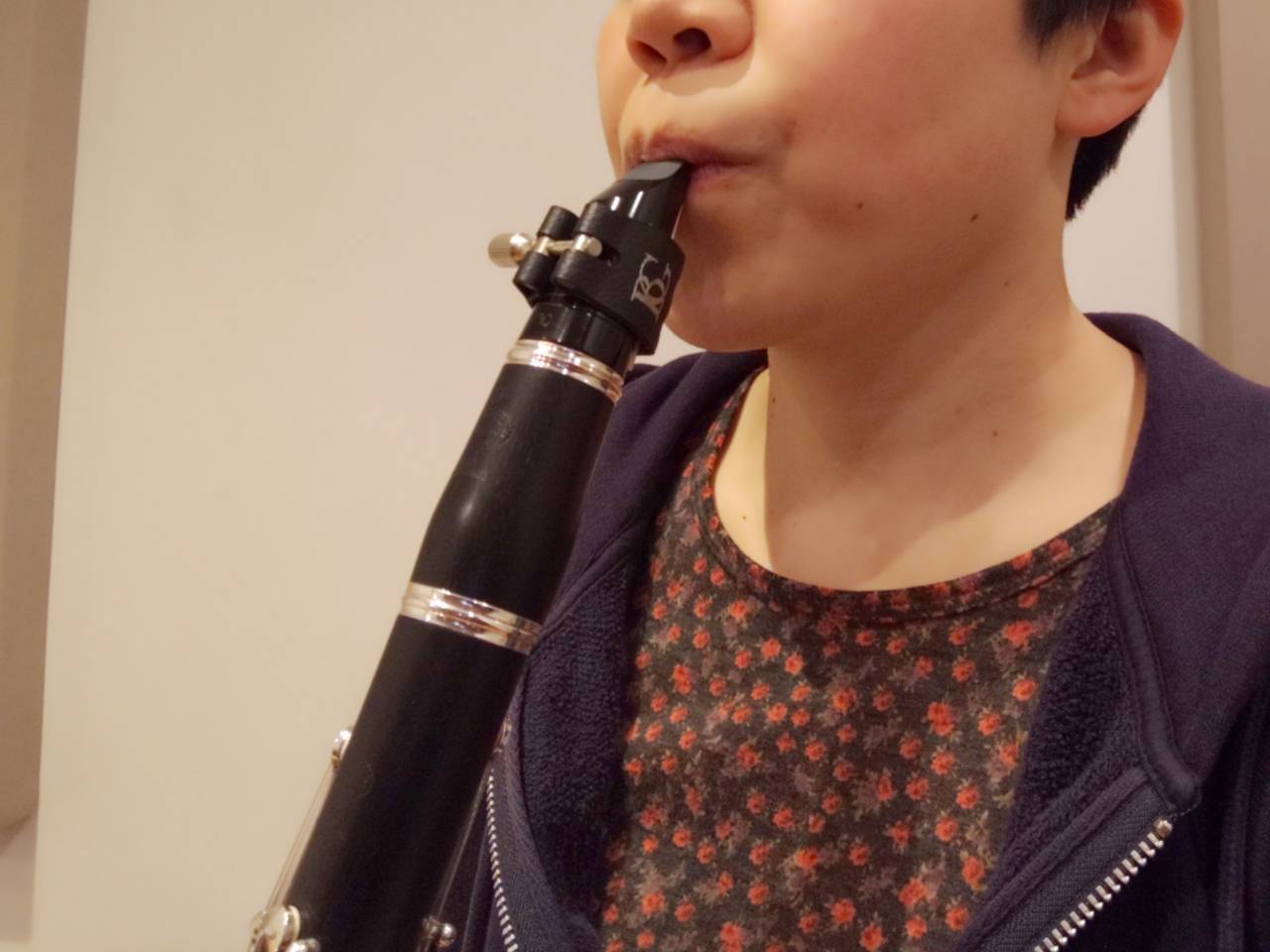 斜めから見た良いアンブシュア